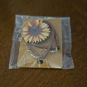 Sunflower Drop Earrings